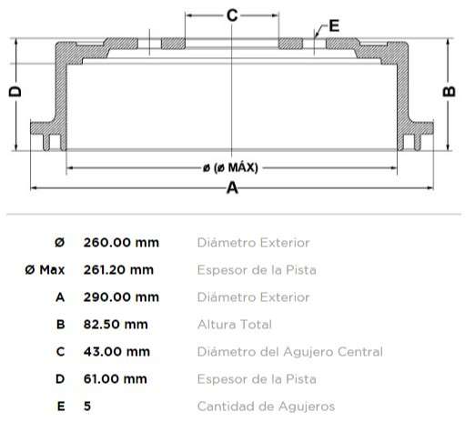 FREMAX CAMPANA FRENO KIA SPORT 2WD/4W 97/03  