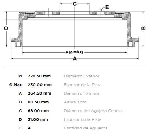 FREMAX CAMPANA FRENO NISSAN SENTRA 2.0  