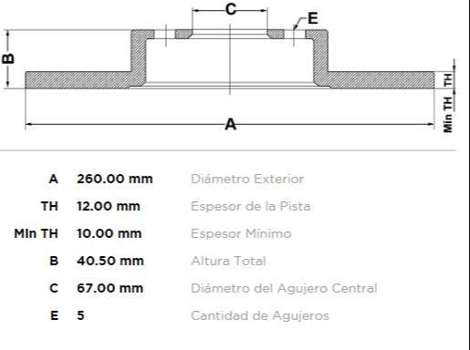 FREMAX DISCO FRENO M-BENZ CLASE A 97> DS  