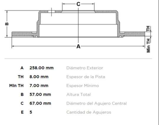 FREMAX DISCO FRENO M-BENZ A200/B180  