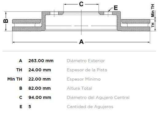 FREMAX DISCO FRENO M-BENZ 180D DV  