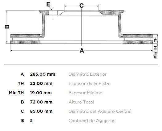 FREMAX DISCO FRENO SPRINTER 2003> DV  