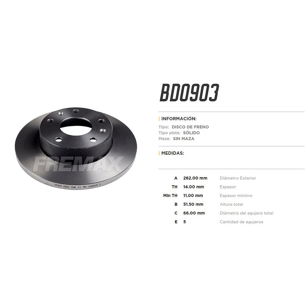 FREMAX DISCO FRENO LAND ROVER FREELAND TS  