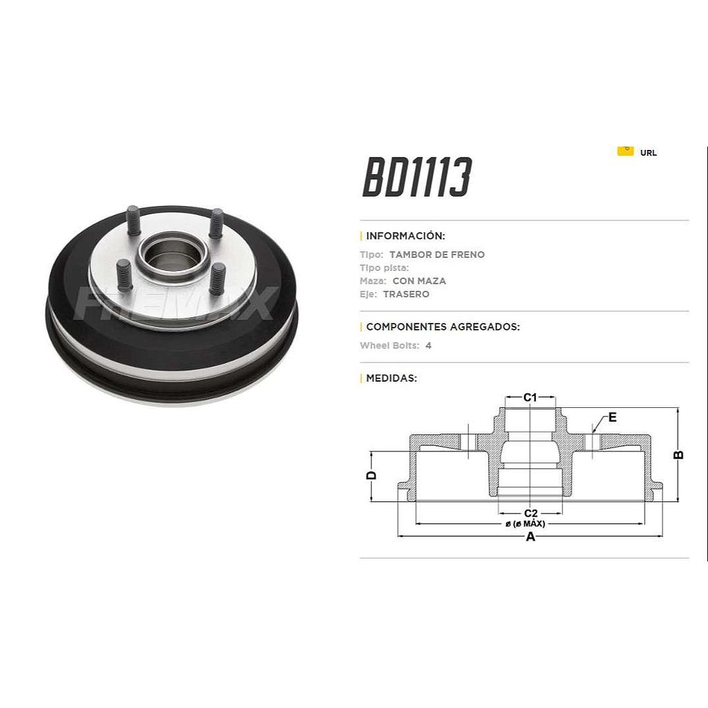 FREMAX CAMPANA FRENO FOCUS 2000> T-C  