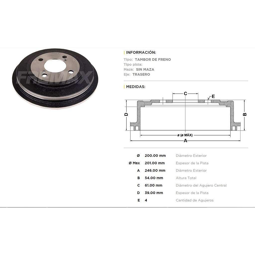 FREMAX CAMPANA FRENO HONDA CITY / FIT 1.5 15>