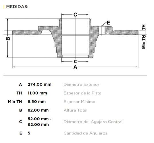 FREMAX DISCO FRENO LAGUNA 2002> T S  