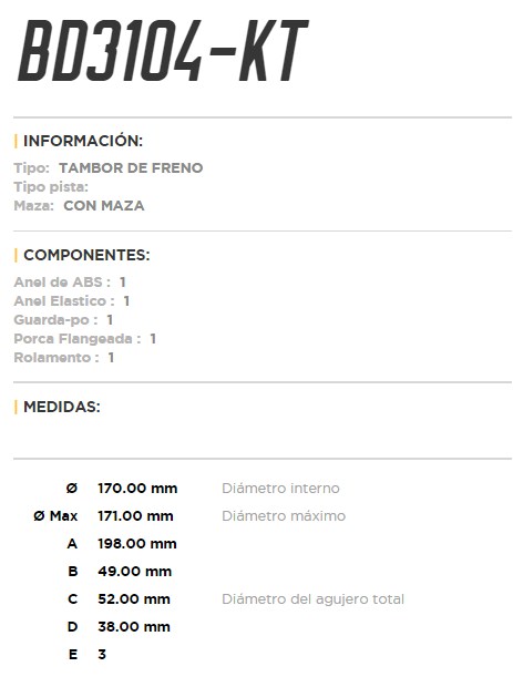 FREMAX CAMPANA FRENO RENAULT KWID 1.0 17>