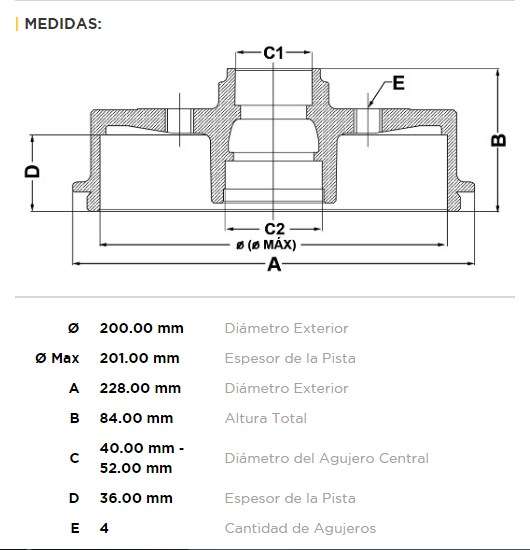 FREMAX CAMPANA FRENO AGILE ONIX CORSA CLASSIC C/ABS