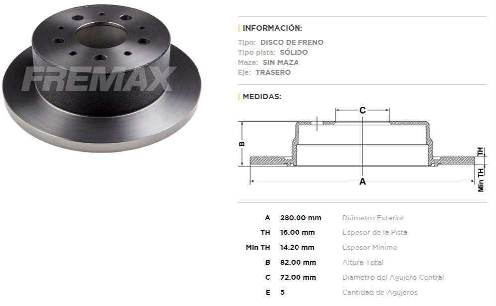 FREMAX DISCO FRENO DUCATO / JUMPER TS  