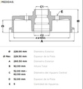 [4038.0334] FREMAX CAMPANA FRENO RENAULT DUSTER 1.6 - 2.0 16v C/MAZA OROCH - CAPTUR 1.6 - 2.0