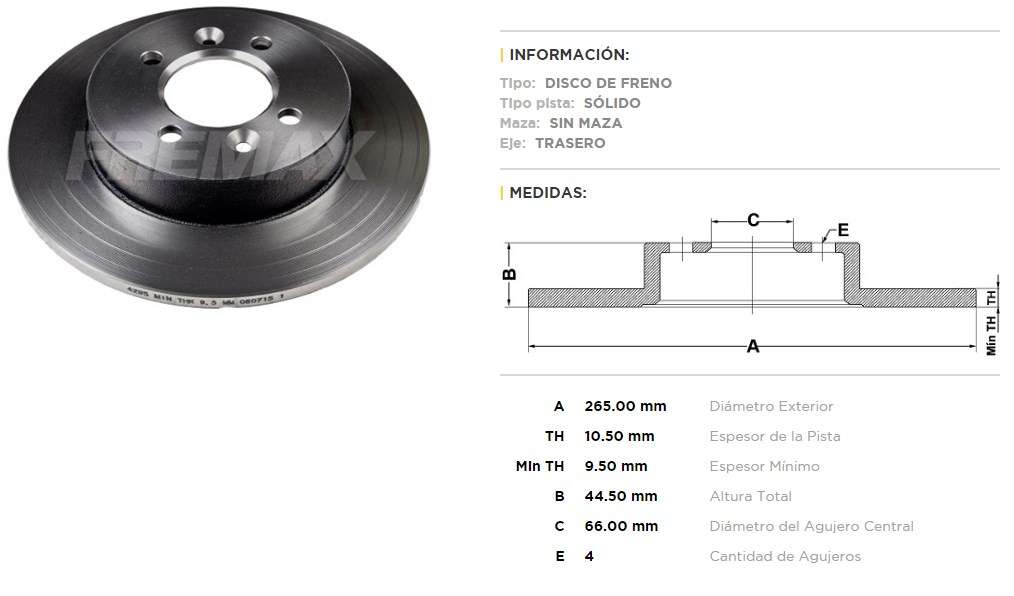 FREMAX DISCO FRENO LAGUNA 95> TS  