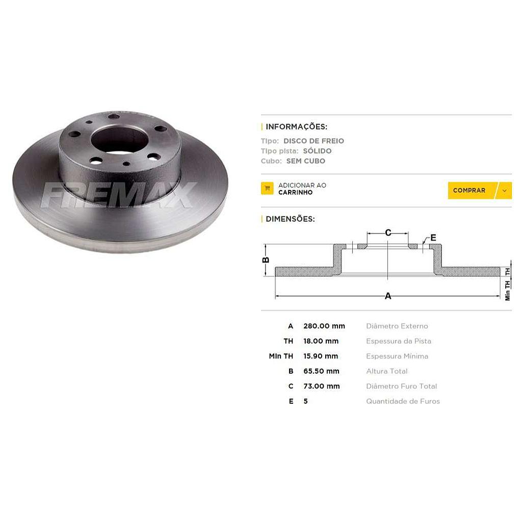 FREMAX DISCO FRENO DUCATO/BOXER DS