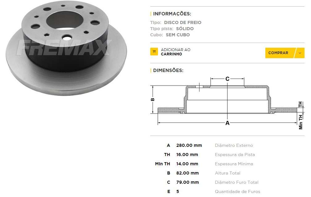 FREMAX DISCO FRENO DUCATO/JUMPER 2002 TS