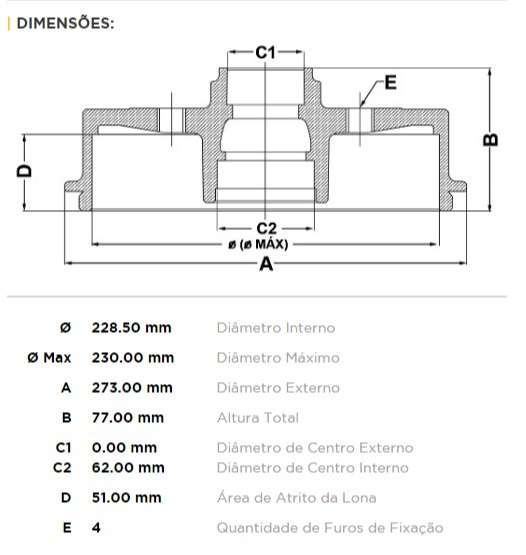 FREMAX CAMPANA FRENO P 207/C3/DS3 CON RODAMIENTO Y ABS