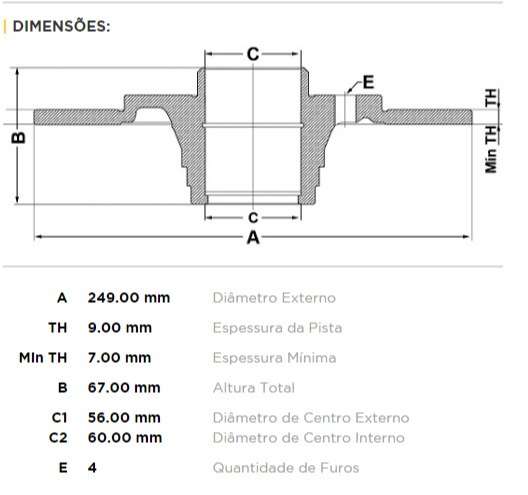 FREMAX DISCO FRENO P 307 2001>T  