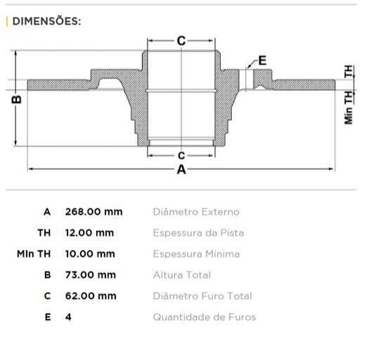 FREMAX DISCO FRENO C 4/PICASSO/DS4/P308 TRASERO