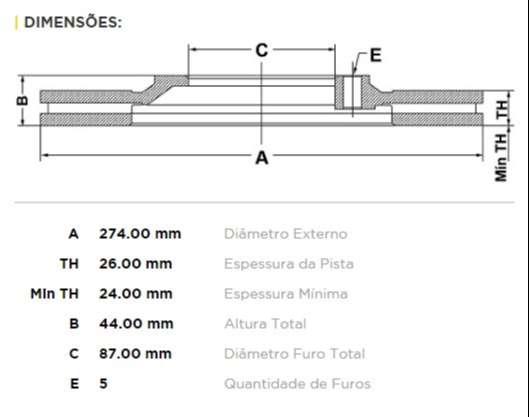 FREMAX DISCO FRENO HYUNDAI H1 2.5TDC  
