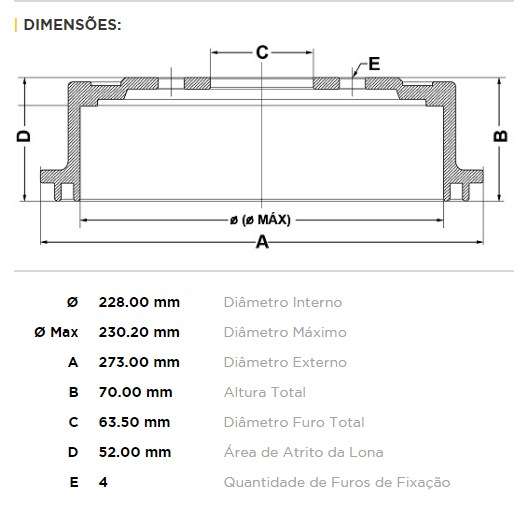 FREMAX CAMPANA FRENO ECOSPORT 2012> 1.6-2.0  