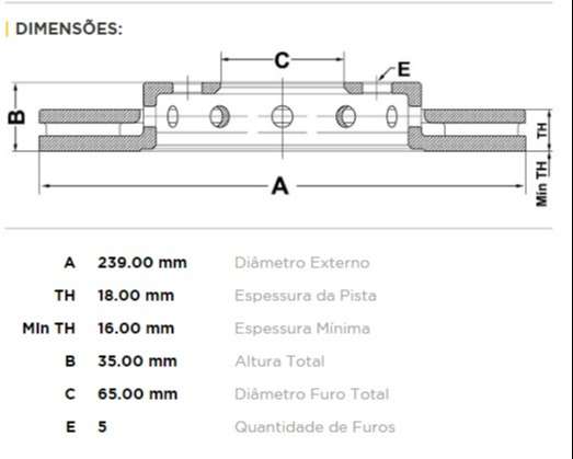 FREMAX DISCO FRENO FOX-SURAN 1.6 2004> DV 14''