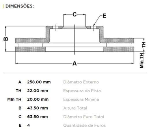 FREMAX DISCO FRENO FOCUS / ECOSPORT 1.6 2.0 16V DV