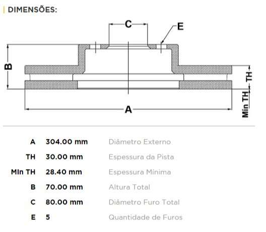 FREMAX DISCO FRENO DODGE RAM 00/02 DV  