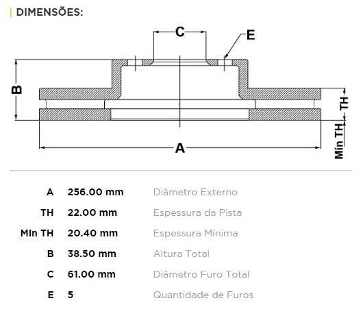 FREMAX DISCO FRENO DODGE NEON DV  