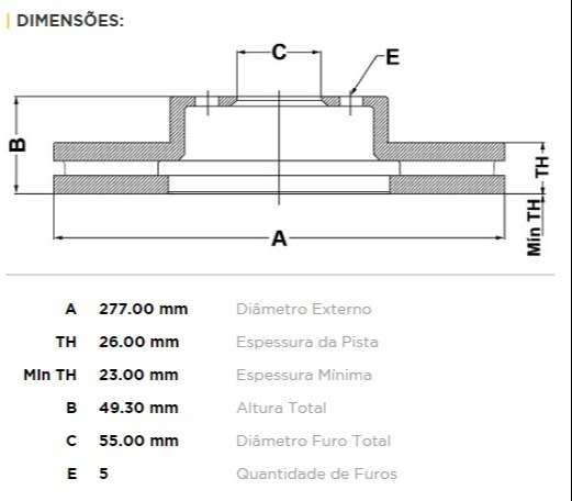 FREMAX DISCO FRENO COROLLA 1.8 2015