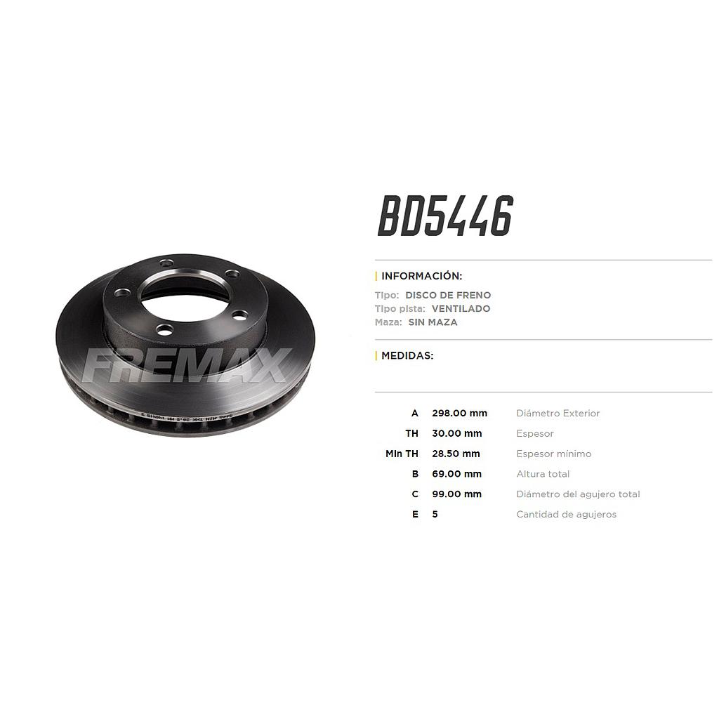 FREMAX DISCO FRENO FORD BRONCO F100 F150 4X4 78/88  /VENTILADO 