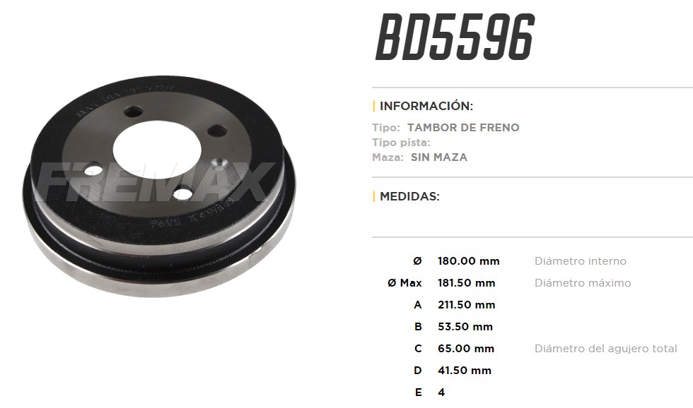 FREMAX CAMPANA FRENO GOL 1.6 G6 2013> / VOYAGE 1.6 2013>
