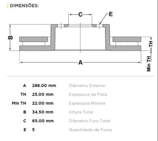 FREMAX DISCO FRENO GOLF / BORA / AUDI DV
