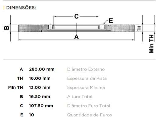 FREMAX DISCO FRENO TRANSIT 2.4 2009> T  