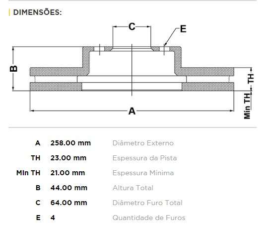 FREMAX DISCO FRENO FIESTA KINETIC  
