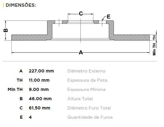 FREMAX DISCO FRENO F 147 / SPAZIO / BRIO / REGATA