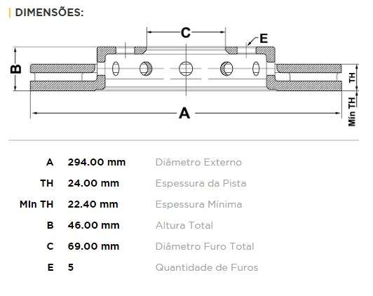 FREMAX DISCO FRENO MITSUBISHI GALAN/LANC DV  