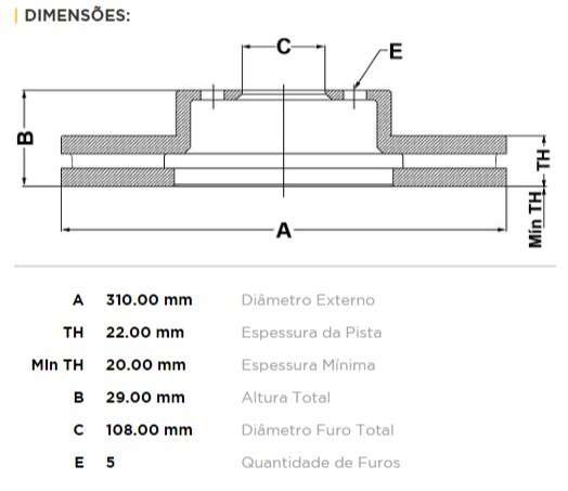 FREMAX DISCO FRENO SUZUKI GRAN VITARA DV  