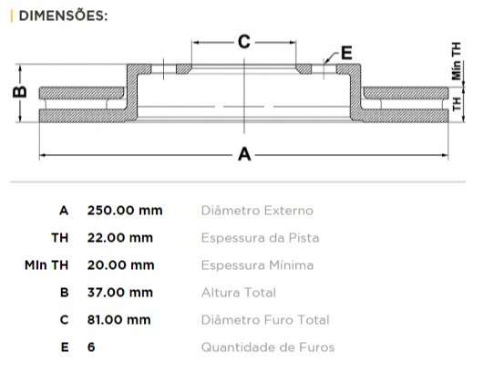 FREMAX DISCO FRENO NISAN / DATSUN P UP DV  