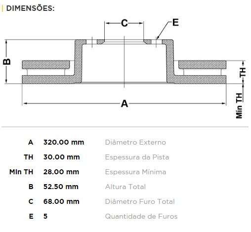 FREMAX DISCO FRENO AUDI A4 1.8/A5 2.0/Q5  