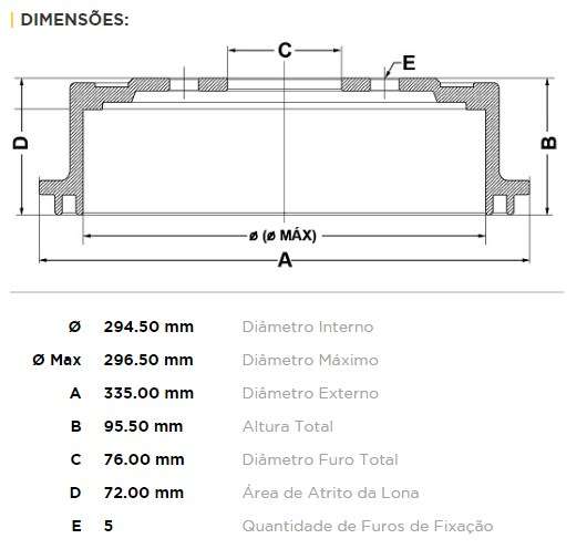 FREMAX CAMPANA FRENO AMAROK 2.0 TDI