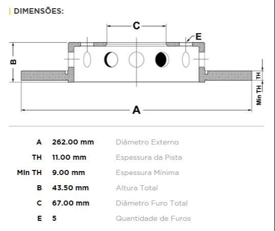 FREMAX DISCO FRENO M-BENZ 190 82/93 DS  