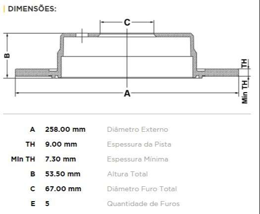 FREMAX DISCO FRENO M-BENZ 190/200/230ETCTS  