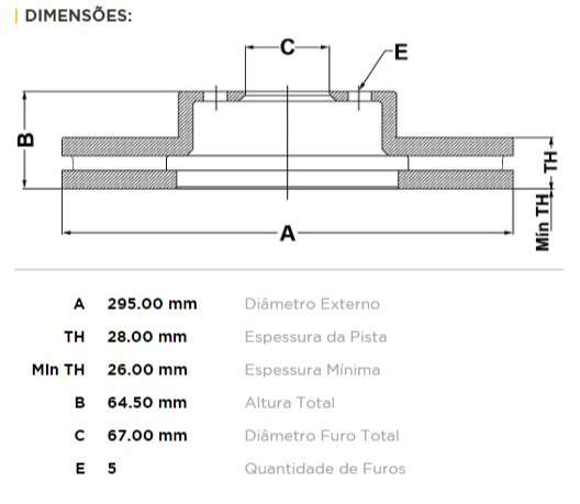 FREMAX DISCO FRENO M-BENZ CLASE C200/C250 CGI 07/ D V  