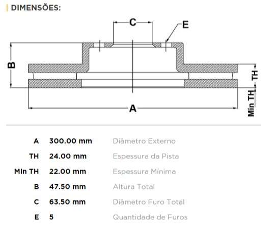 FREMAX DISCO FRENO MONDEO 2001> DV  
