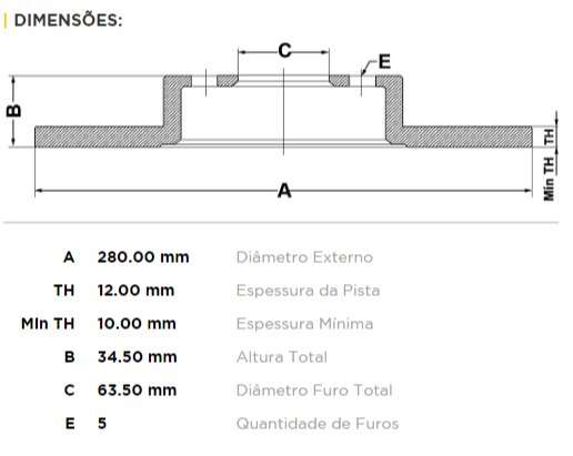 FREMAX DISCO FRENO MONDEO 2001> TS  