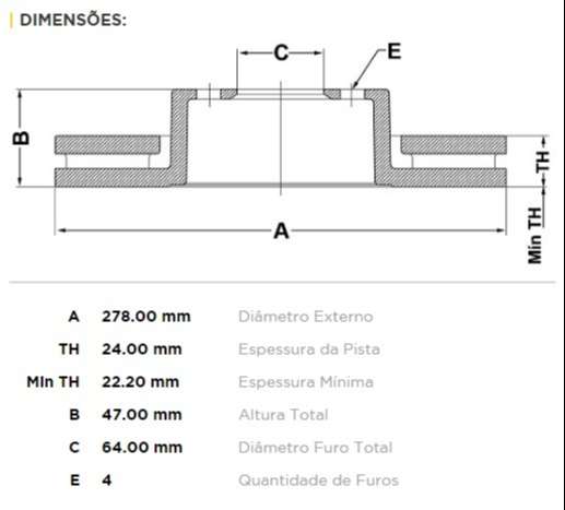 FREMAX DISCO FRENO MONDEO 1994> DV  