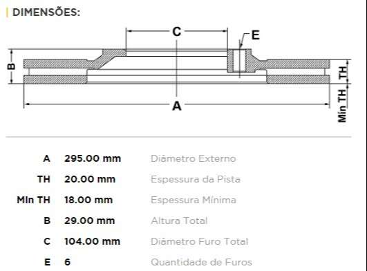 FREMAX DISCO FRENO NISAN / DATSUN PATRO DV  