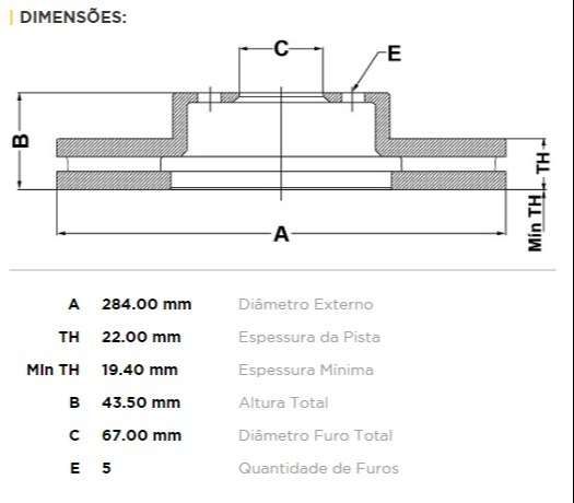 FREMAX DISCO FRENO M-BENZ 190/200/220 ETC DV  