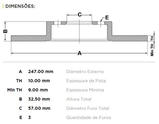 FREMAX DISCO FRENO CITROEN AX/SAXO DS  