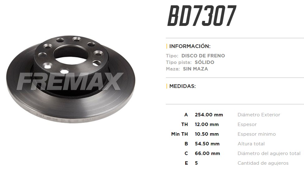 FREMAX DISCO FRENO R 25 / SPACE TS  