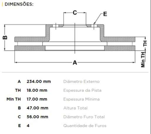 FREMAX DISCO FRENO DAIHATSU CHARAD DV  