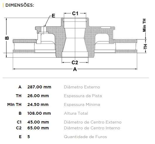 FREMAX DISCO FRENO RANGER / EXPLORER DV  